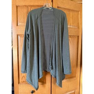 Cardigan Long Sleeve Reversible Size Large